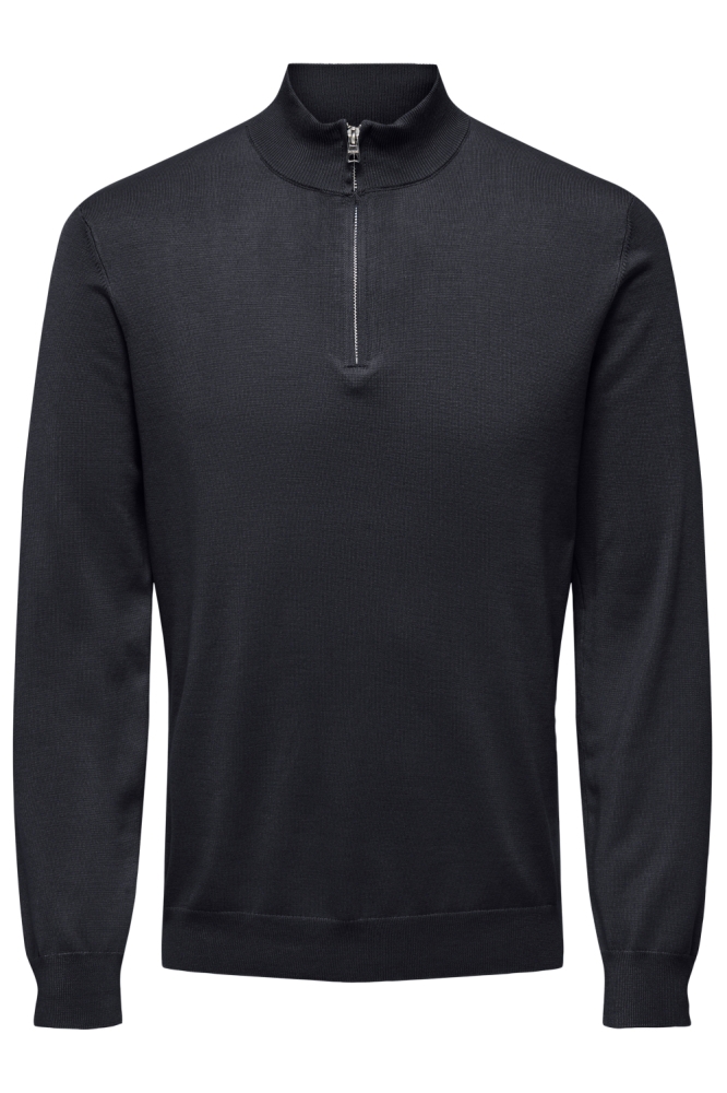 ONSWYLER LIFE REG 14 HALF ZIP KNIT 22021264 Dark Navy